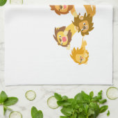 Cute Cartoon Lions Parade Kitchen Towel Theedoek (Gevouwen)