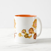 Cute Cartoon Lions Parade Mok (Voorkant rechts)