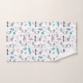 Cute Cartoon Llama Pattern Bad Handdoek (Handdoek)
