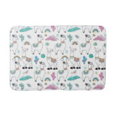 Cute Cartoon Llama Pattern Badmat (Voorkant)