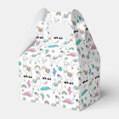 Cute Cartoon Llama Pattern Bedankdoosjes (Achterkant)