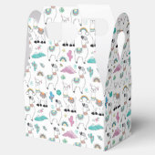 Cute Cartoon Llama Pattern Bedankdoosjes (Geopend)