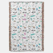 Cute Cartoon Llama Pattern Deken (Voorkant Verticaal)