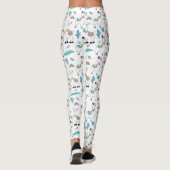 Cute Cartoon Llama Pattern Leggings (Achterkant)