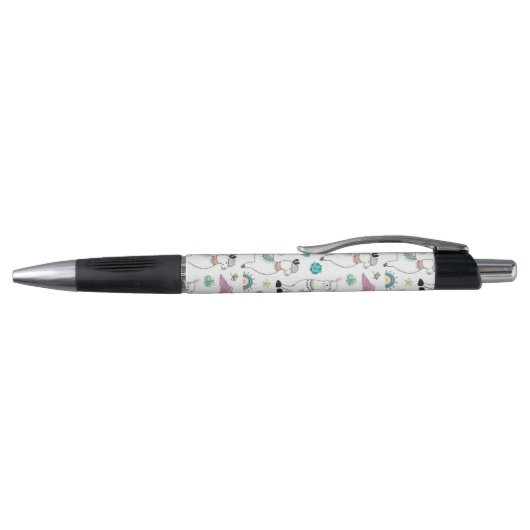 Cute Cartoon Llama Pattern Pen (Bovenkant)