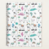 Cute Cartoon Llama Pattern Planner (Voorkant)