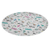 Cute Cartoon Llama Pattern Snijplank (Hoek)