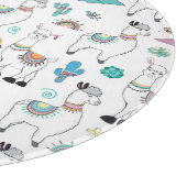 Cute Cartoon Llama Pattern Snijplank (Hoek)