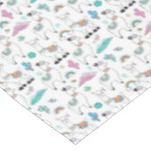 Cute Cartoon Llama Pattern Tafelkleed (Gekanteld)