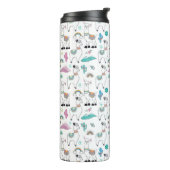 Cute Cartoon Llama Pattern Thermosbeker (Gedraaid links)