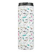 Cute Cartoon Llama Pattern Thermosbeker (Achterkant)
