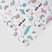 Cute Cartoon Llama Pattern Tissuepapier (Detail)