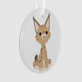 Cute Cartoon Lynx AcrylOrnament Ornament (voorkant)