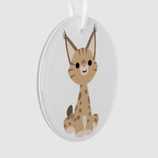 Cute Cartoon Lynx AcrylOrnament Ornament