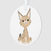 Cute Cartoon Lynx AcrylOrnament Ornament (voorkant)
