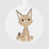 Cute Cartoon Lynx AcrylOrnament Ornament (voorkant)
