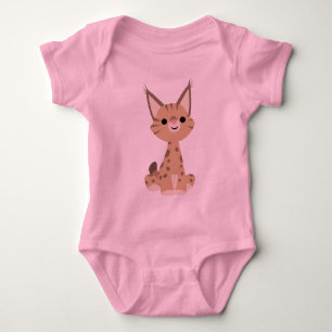 Cute Cartoon Lynx Baby T-Shirt