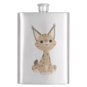 Cute Cartoon Lynx Classic Flask Flacon (Voorkant)