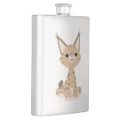 Cute Cartoon Lynx Classic Flask Flacon (Rechts)
