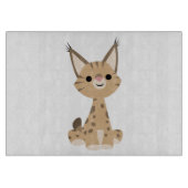 Cute Cartoon Lynx Cutting Board Snijplank (Voorkant)
