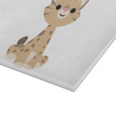 Cute Cartoon Lynx Cutting Board Snijplank (Hoek)