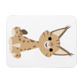 Cute Cartoon Lynx Flexible Magnet Magneet (Horizontaal)