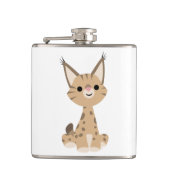 Cute Cartoon Lynx Hip Flask Heupfles (Voorkant)