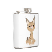 Cute Cartoon Lynx Hip Flask Heupfles (Rechts)