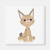 Cute Cartoon Lynx Magnet (Voorkant)