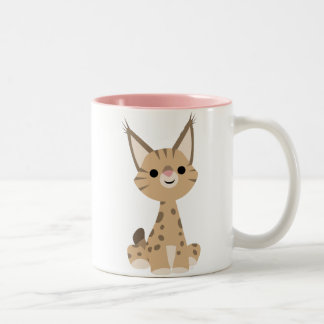 Cute Cartoon Lynx Mok