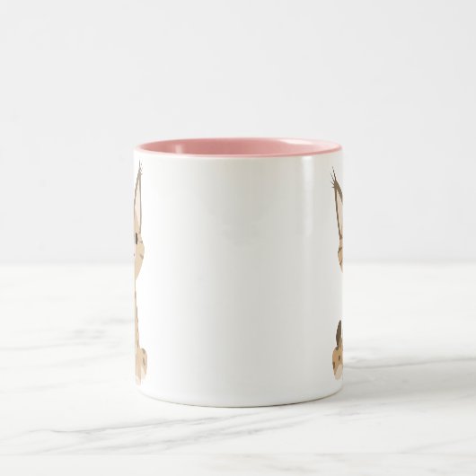 Cute Cartoon Lynx Mok (Center)