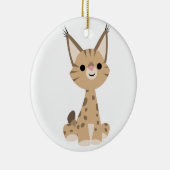 Cute Cartoon Lynx Ornament (Rechts)