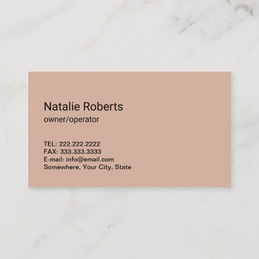 Cute Cartoon Maid House Cleaning Service Visitekaartje (Achterkant)