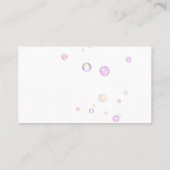 Cute Cartoon Maid House Cleaning Services Visitekaartje (Achterkant)