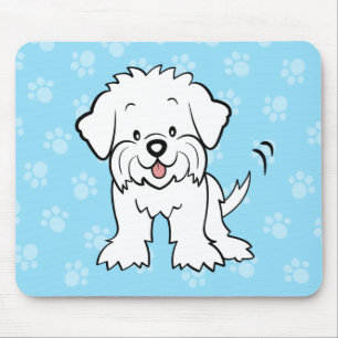 Cute Cartoon Maltese Mousepad Muismat