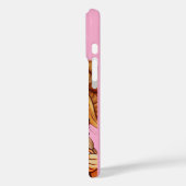 Cute Cartoon Meisje die Selfie maakt Phone case (Achterkant / Links)