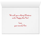 Cute Cartoon Meowy kerstkatten in Santa Hats (Binenzijde Horizontaal (Onderkant))