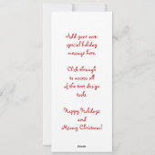 Cute Cartoon Meowy kerstkatten in Santa Hats Feestdagenkaart (Achterkant)