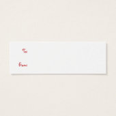 Cute Cartoon Meowy kerstkatten in Santa Hats Mini Visitekaartjes (Achterkant)