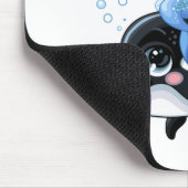 Cute cartoon mermaid en orca muismat (Hoek)