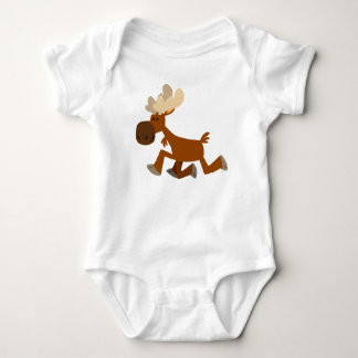 Cute Cartoon Merry Moose Baby Clothing Romper