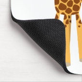 Cute Cartoon Moeder Giraffe en Calf Mousepad Muismat (Hoek)
