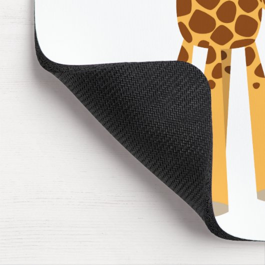 Cute Cartoon Moeder Giraffe en Calf Mousepad Muismat (Hoek)