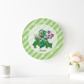 Cute Cartoon Momma Turtle en haar baby's Grote Klok (Huis)