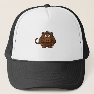 Cute Cartoon Monkey Sjabloon Trucker Pet