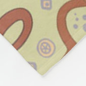 Cute Cartoon Monkeys Fleece Deken (Hoek)