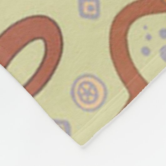 Cute Cartoon Monkeys Fleece Deken (Hoek)