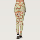 Cute Cartoon Monkeys Leggings (Achterkant)