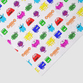 Cute Cartoon Monsters Tissuepapier (Detail)