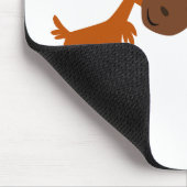 Cute Cartoon Moose Couple in Love Mousepad Muismat (Hoek)